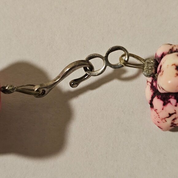 Dyed Howlite Nugget Statement Choker Bull Skull Star Pendant Western Boho - Picture 3 of 5